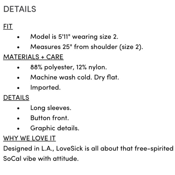 NWT LOVESICK TORRID Jacquard Button Front Crop Sweater Cardigan - Picture 6 of 6